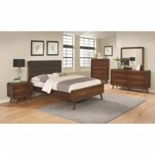 205131KW-S4 4PC SETS California King Bed + Nightstand + Mirror + Dresser